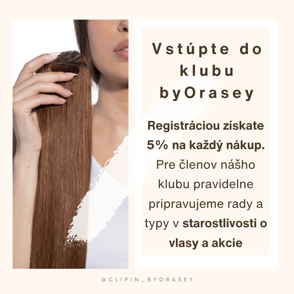 Zľava na clip in vlasy pre členov klubu