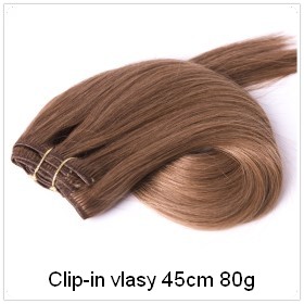 Príčesok z pravých vlasov 45cm