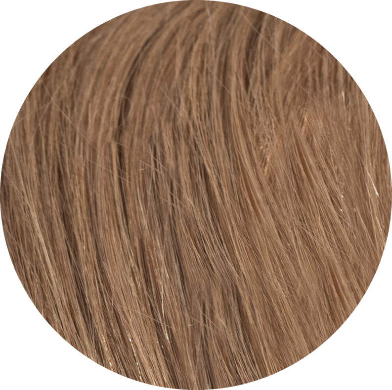 Clip-in vlasy seamless 25cm, 60g, #08 | hnedý melír