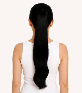 Clip-in cop 55cm, 85g #01 | čierna ako uhoľ