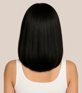 Clip-in vlasy seamless 25cm, 60g, #01b | prírodne čierna