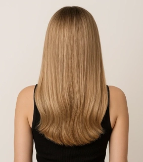 Clip-in vlasy 45cm, 80g, #08 | hnedý melír