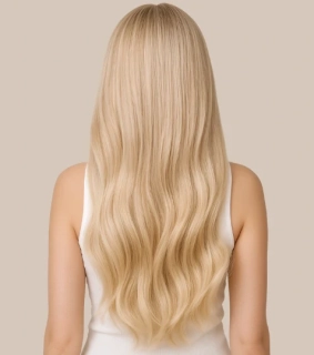 Clip-in vlasy seamless 55cm, 95g, #60 | svetlá teplá blond